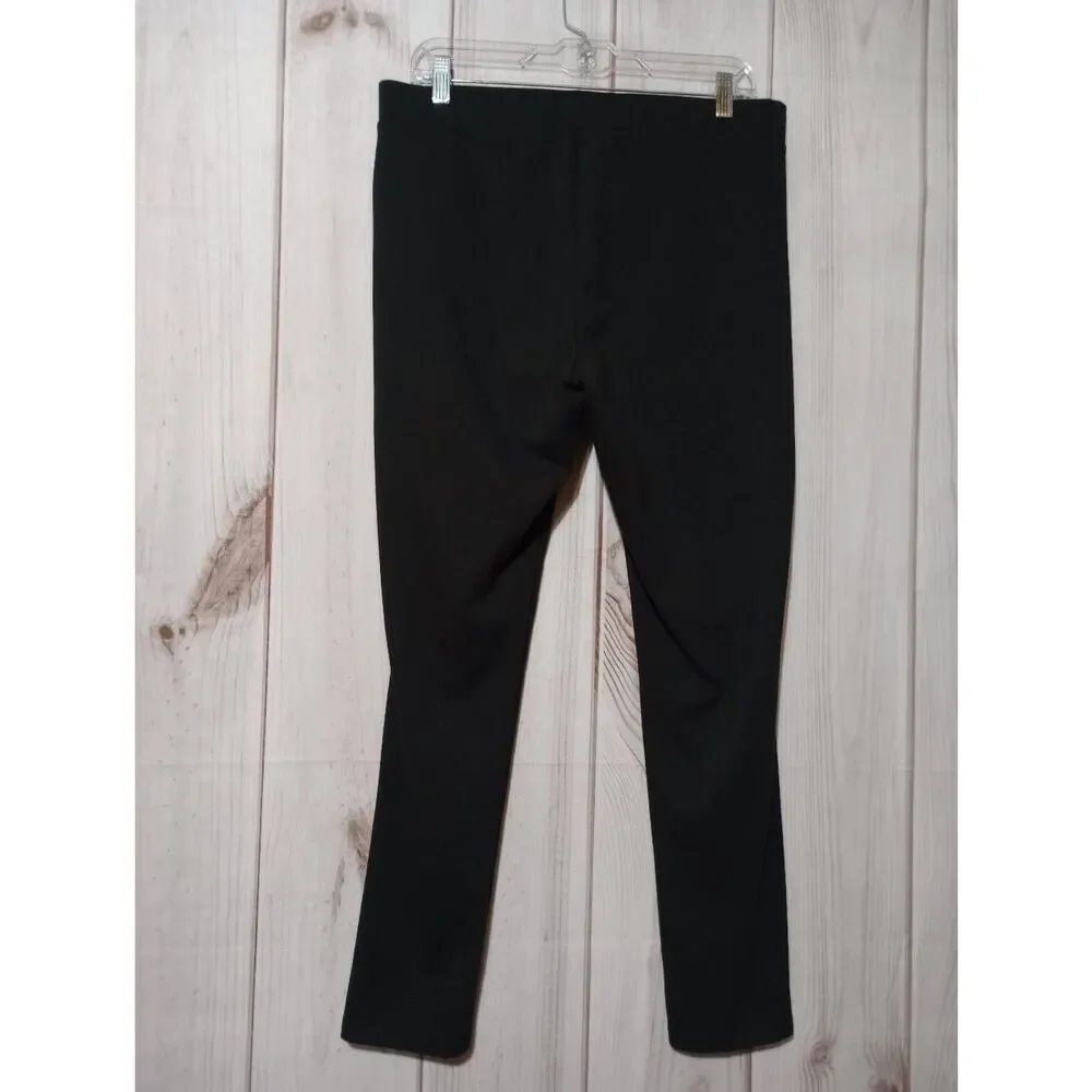 Michael‎ Kors Pants Ladies Large Black Trousers Pull On Waist Skinny